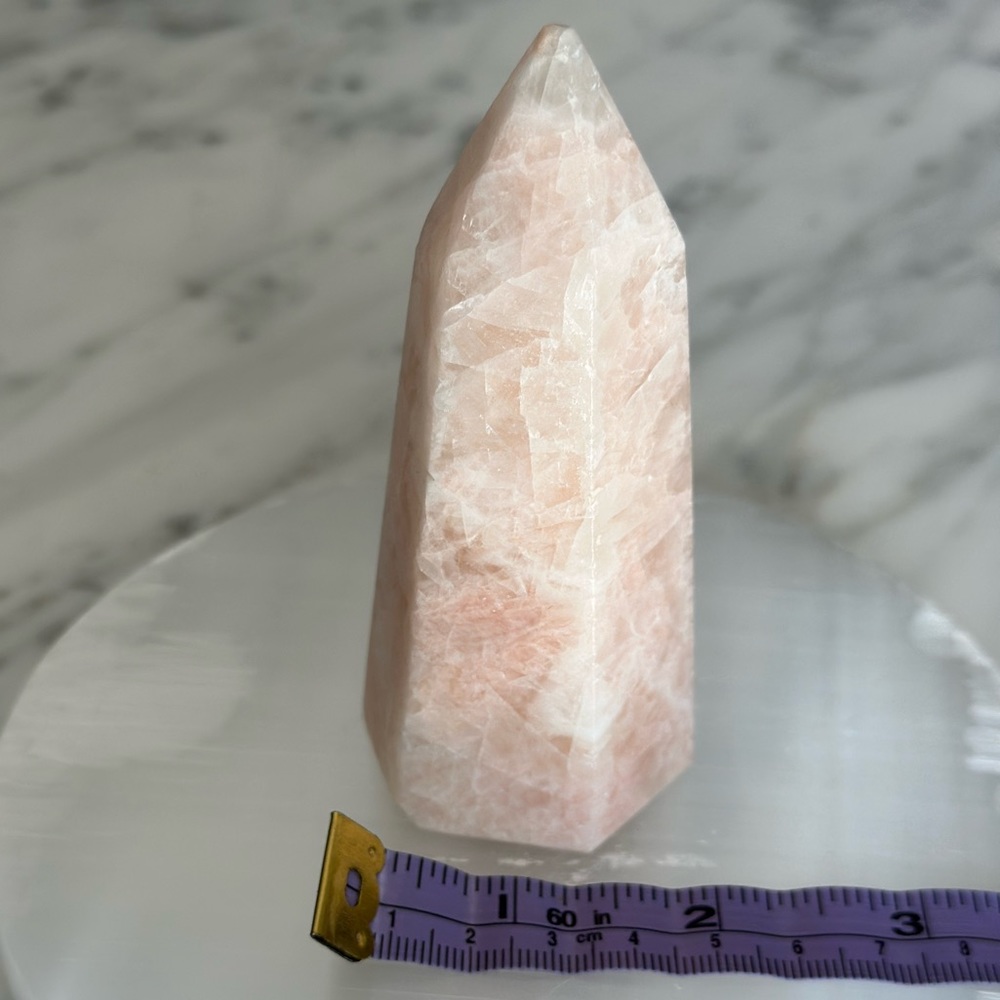 Authentic Pink Calcite Tower